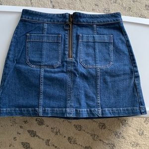 made well zip pocket skirt